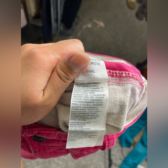 Abercrombie & Fitch Vintage Y2K Men’s Pink Cargo Chino 7” Shorts Sz 32 - Picture 5 of 6